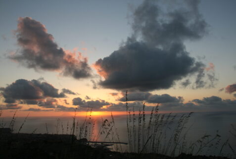 Capo Vaticano and Tropea - Sunset with Eolie islands on the background - BBOfItaly