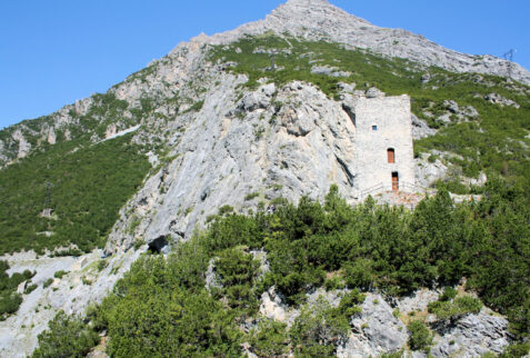 Fraele Towers and Cancano lake - The 10 meters high West tower - BBOfItaly