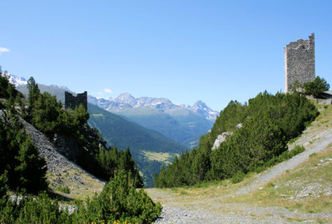 Fraele Towers and Cancano lake - West tower on the right, East tower on the left - BBOfItaly