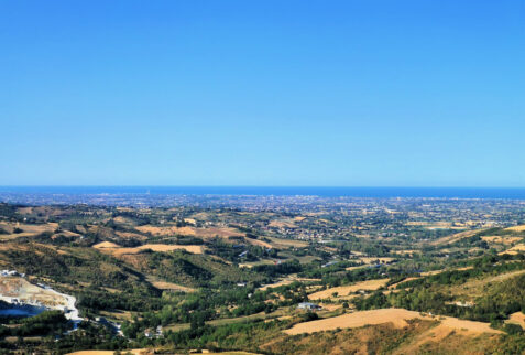 Montebello Castle and legend of Azzurrina - Adriatic Sea view from Montebello village - BBOfItaly