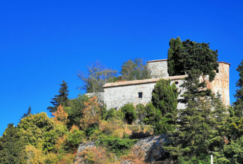 Montebello Castle and legend of Azzurrina - Montebello Castle viewed from Montebello Village - BBOfItaly