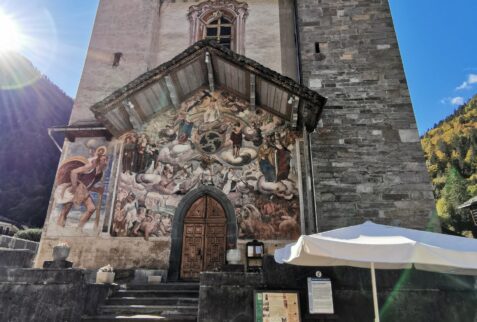 Riva Valdobbia - The parish curch of San MIchele Arcangelo with the fresco of the Last Judgment - BBOfItaly