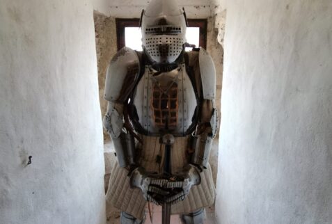 Rocca dei Veneziani and Clock Tower - An old armor - BBOfItaly