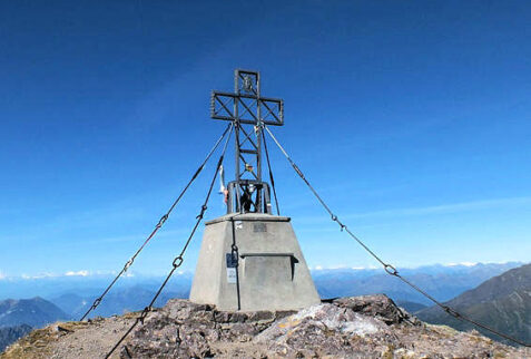 The cross on the top of Pizzo dei Tre Signori