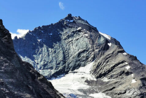 Grivola (3969 m) and its Nomenon glacier seen from vallone del Nomenon