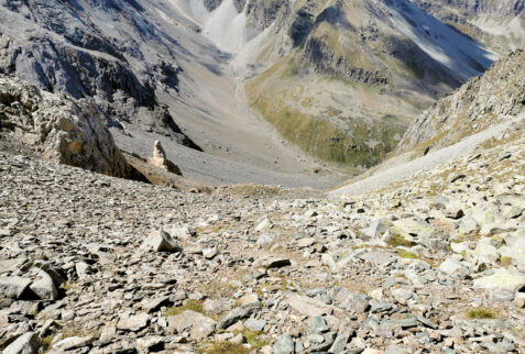 Vallone del Nomenon - Grivola - The very steep slope to get the Trayo pass