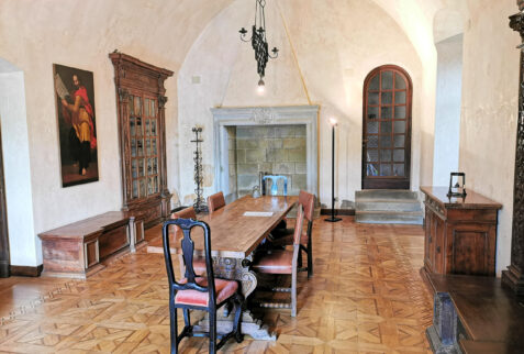 Bobbio - a room of Castello Malaspiniano