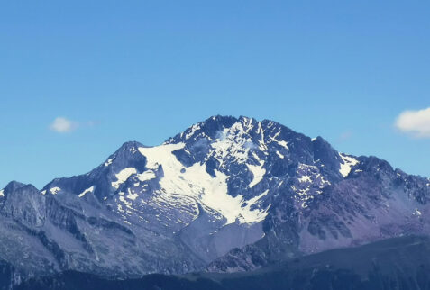 Bocchetta di Trona - going up through the path, it is possible to observe Monte Disgrazia (3678 meters)