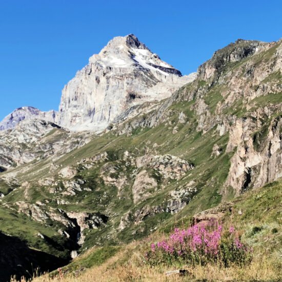 Val di Rhemes – view of Granta Parey while going up the valley