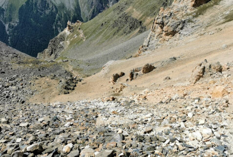 Colle di Belleface – last very steep slope to reach the pass