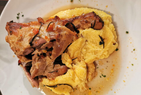 La Scagna – Polenta con Coniglio cooked with Bergamo recipe