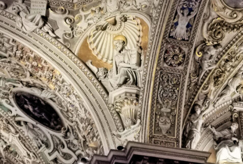 Bergamo – detail of the inside of Basilica di Santa Maria Maggiore