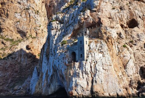 View on Porto Flavia from the boat