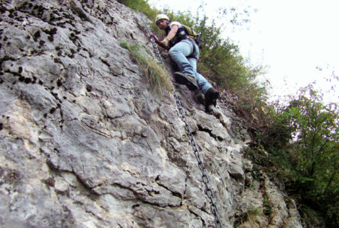 Ferrata Gamma 1 Lecco – Starting point of Ferrata Gamma 1