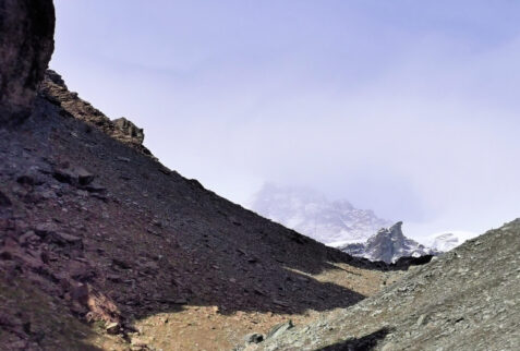 Val d’Ayas Monte Rosa – part of the large moraine close to the front end of the glacier