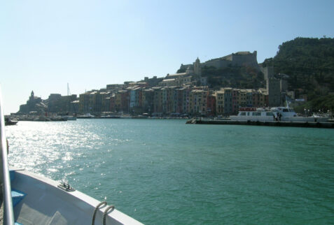 Porto Venere Liguria – leaving Lerici by boat and going towards Porto Venere