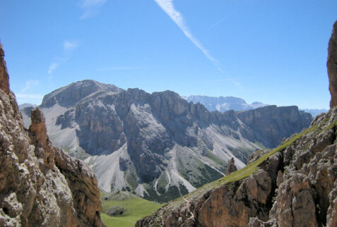 Seceda Alto Adige – landscape from the path to Furcela da Mesdì