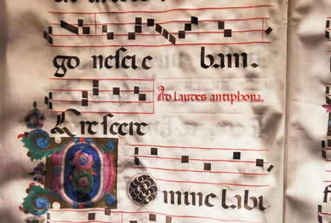 Museum of Cattedrale – an illuminated manuscript with sacred music