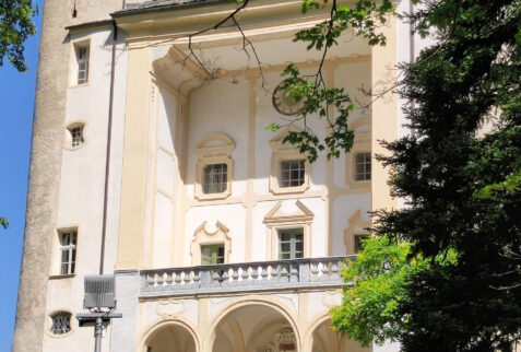 Castello di Aymavilles – a view of the entry part of the castle