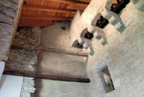 Castello di Aymavilles – a part of the ancient castle embedded in the new one