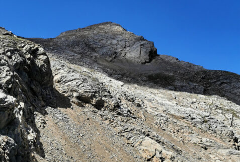 Grande Rochere – the top seen along the hard climb