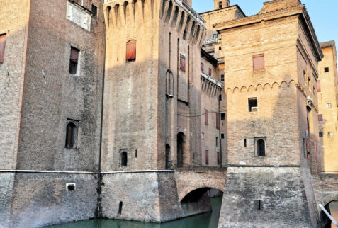 Castello Estense – glimpse of the external part of the castle – BBofItaly