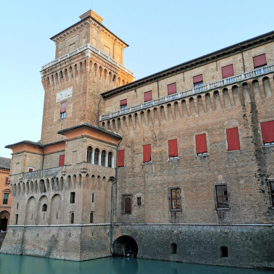 Castello Estense – glimpse of the external part of the castle – BBofItaly