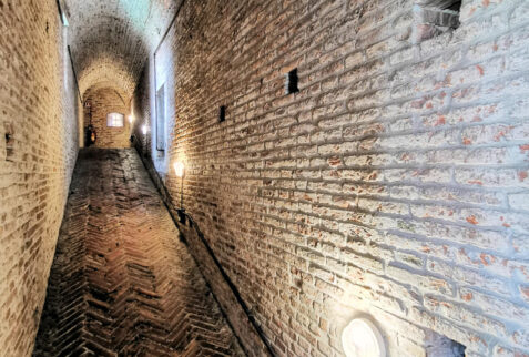 Castello Estense – alley in the basement of the castle – BBofItaly