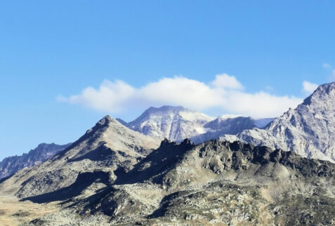 Bivacco Ravelli – the peak Arp Vieille (2963 meters) on the watershed of Vallone di San Grato, seen from the bivouac - BBofItaly