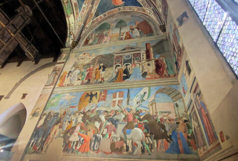 Arezzo – fresco in Basilica di San Francesco – BBofItaly