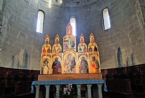 Arezzo – main altar of Santa Maria della Pieve church – BBofItaly