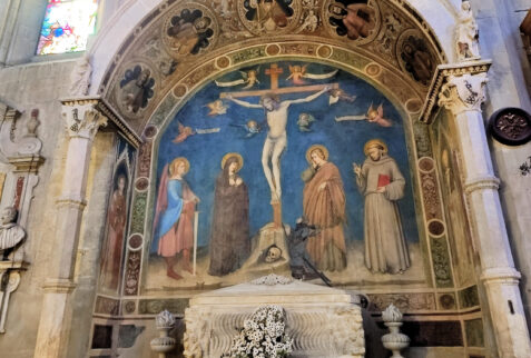 Arezzo – fresco in Santi Petro e Domenico cathedral – BBofItaly