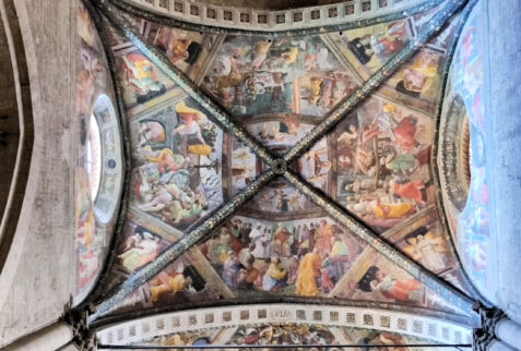 Arezzo – fresco on the ceiling of Santi Pietro e Domenico cathedral – BBofItaly