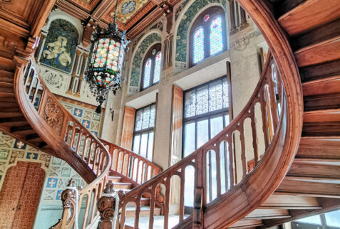 Castello Savoia – unbelievable the staircase to the noble floor – BBofItaly