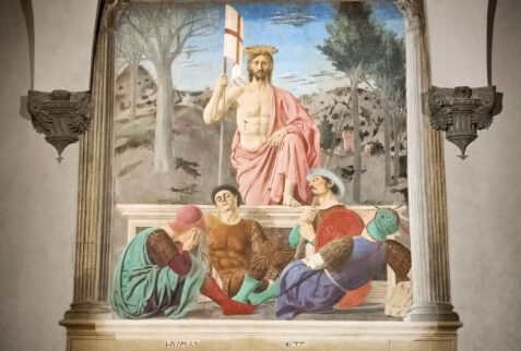 Sansepolcro – la Resurrezione painted by Piero della Francesca – BBofItaly