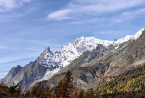 Testa Bernarda – the Mont Blanc massif with its Peuterey ridge and Aiguille Noire – BBofItaly